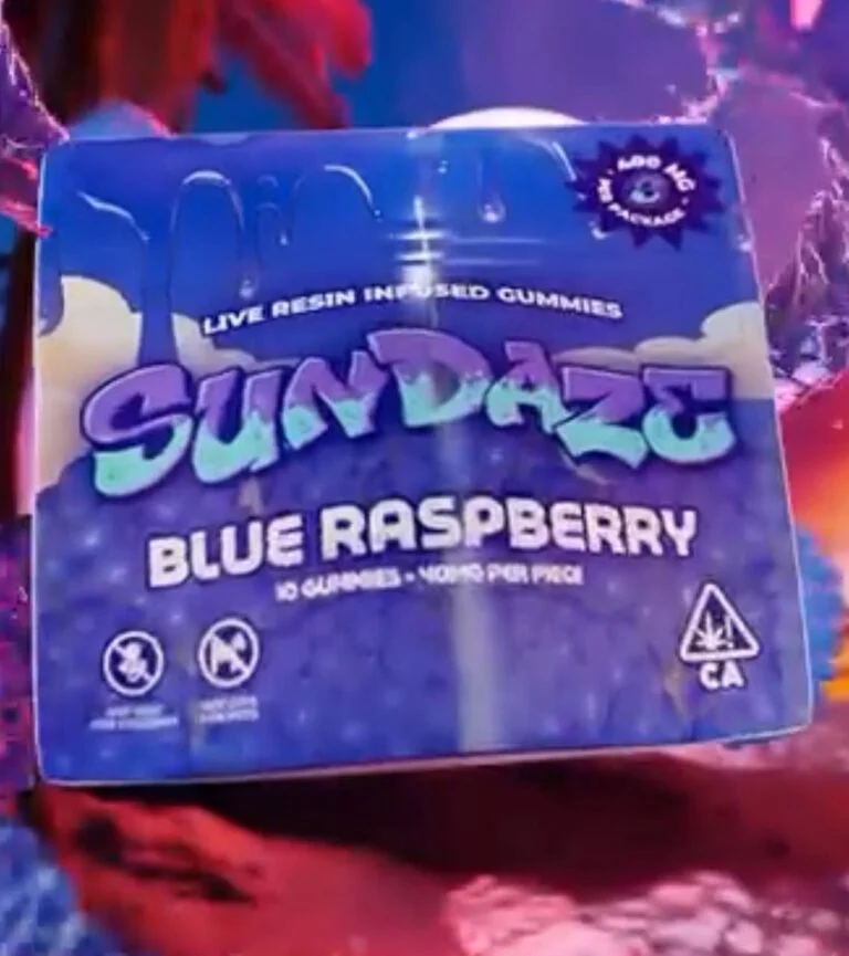 SUNDAZE GUMMIES BLUE RASPBERRY